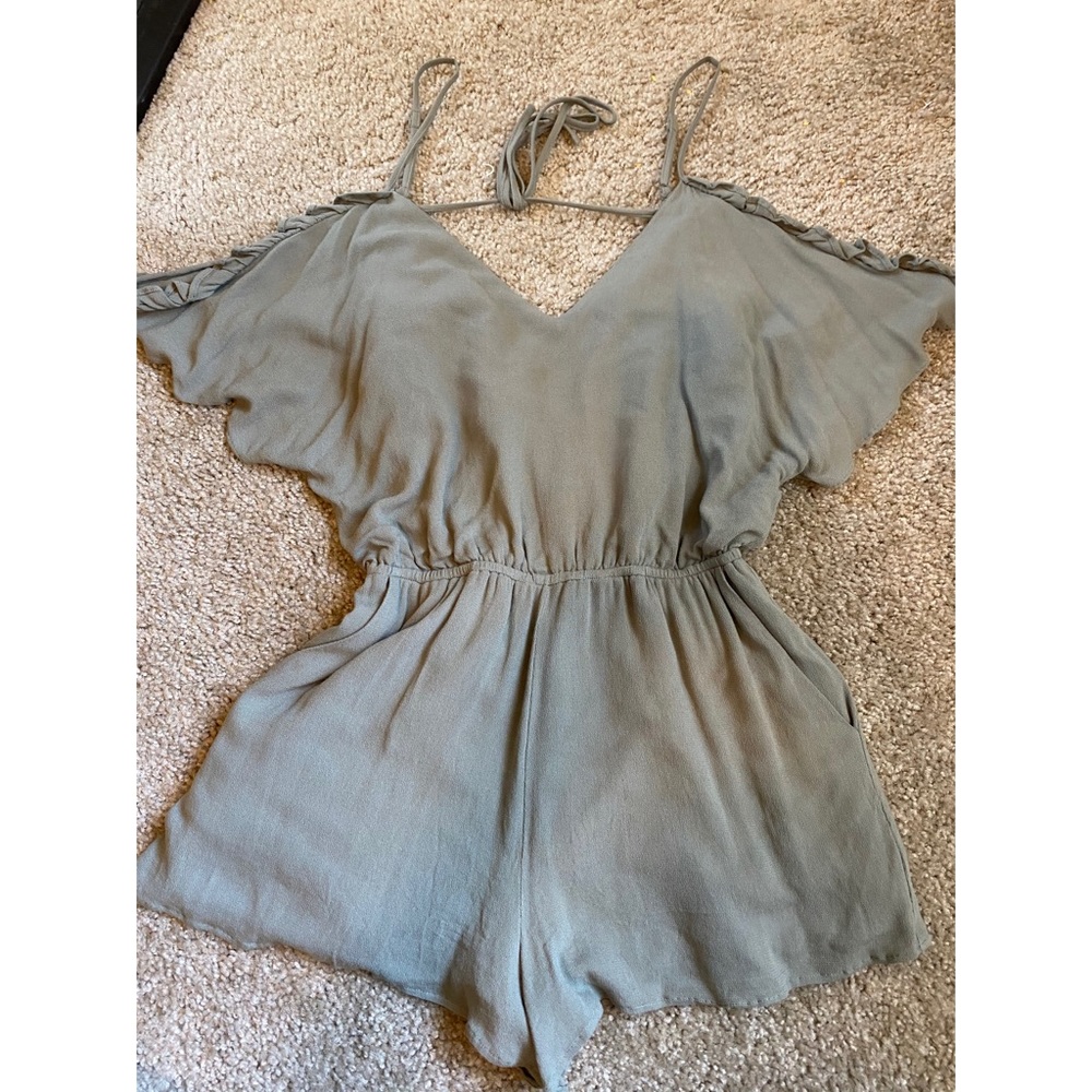 Forever 21 Olive Romper